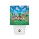 thumbnail image 1 of Cruce de Animales Luz nocturna LED con sensor de anochecer a amanecer para dormitorio, baño, pasillo, escaleras - Lámpara LED nocturna de enchufe, 0.5W - 1 pieza, 1 of 6