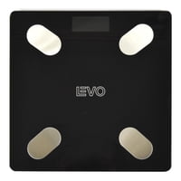 Pesa Digital Balanza Baño Bluetooth Negra Inteligente Levo