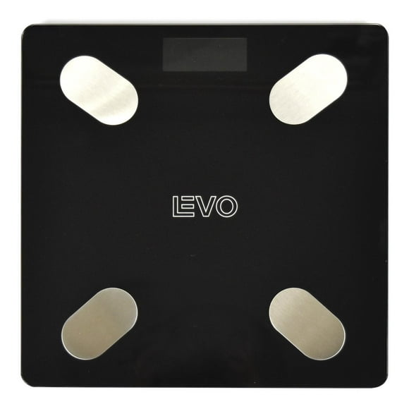 Pesa Digital Balanza Baño Bluetooth Negra Inteligente LEVO