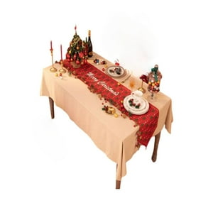 Genérico - Camino De Mesa Navideño Rojo 29X180 Cm Decoración 12O2