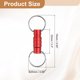 thumbnail image 2 of Uxcell Llavero de Liberación Rápida, Anillos de Llave Desmontables Clip de Resorte Separado Llavero Cerradura para Coche Monedero Bolsa Cinturón Rojo Vino 1, 2 of 7