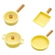 thumbnail image 1 of 4 Piezas 1/6 Olla De Cocina Para Casa De Muñecas Mini Modelo De Utensilios De Cocina Para Muñecas BJD Cocina Amarillo, 1 of 3