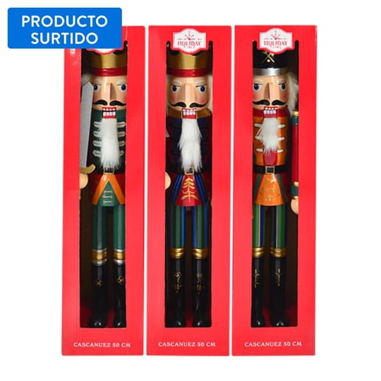 Figura De Cascanuez 50 Cm Clasica, Producto Surtido, 1 Un Holiday Time