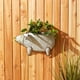 thumbnail image 4 of Maceta de pared Zingz & Thingz Pig de hierro galvanizado, 16,75 x 9,5 x 27 cm, 4 of 7