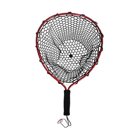 Ioensy - Red De Aterrizaje De Pesca Red De Vadeo Duradera Para Kayak Accesorios De Pesca Al Aire Libre Rojo