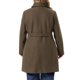 thumbnail image 3 of Abrigo de Mujer Talla Grande Agnes Orinda con Cuello de Solapa, Un Solo Pecho, Largo Medio, Manga Larga, Invierno, Suave, Cálido, Casual, de Negocios, con Bolsillo 3X Marrón, 3 of 6