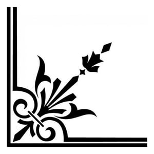 Rienda Libre Graphics - Decomural Corner Fleur De Lis Ws-17250