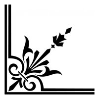 Rienda Libre Graphics - Decomural Corner Fleur De Lis Ws-17250