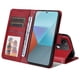 thumbnail image 2 of Funda Billetera para Xiaomi Redmi Note 13 Pro 5G con Porta Tarjetas y Soporte Ajustable Rojo, 2 of 5