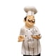 thumbnail image 1 of 1x Resina Chef Estatuilla Estatua Adornos Bar Restaurante Cocina Café Decoración Tetera 12x12x32cm, 1 of 3