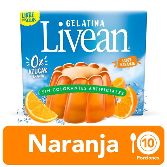 Gelatina Naranja Caja, 22 g