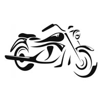 Rienda Libre Graphics - Decomural Cartoon Motorbike Motorcycle Ws-15343