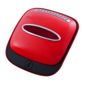Bothyi - Caja De Pañuelos Moderna Servilleta Caja De Soporte De Papel Dispensador De Pañuelos Para Automóvil Rojo