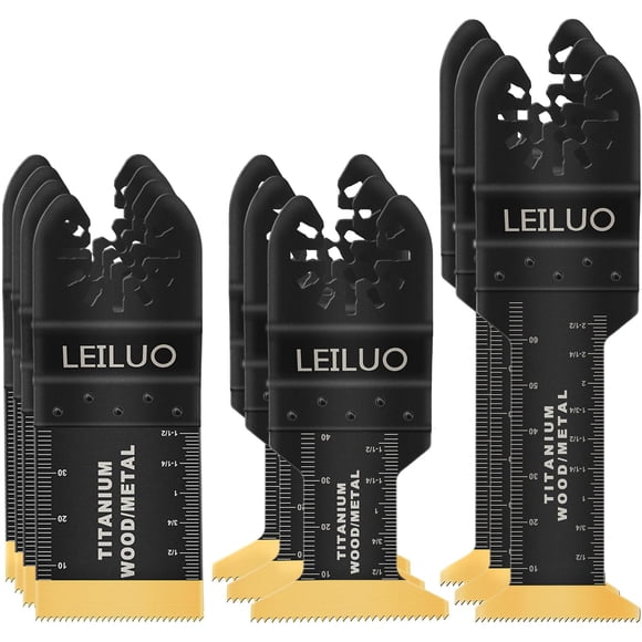 Kit de hojas de sierra LEILUO Titanium, 10 unidades, universales, 3,5 cm