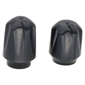 Magideal - Perilla De Canal De Volumen De Radio De 2 Piezas, Perilla De Volumen Y Canal De Radio, Tapa De Botón, Tapa De Botón De Perilla De Canal Negra Para Fác