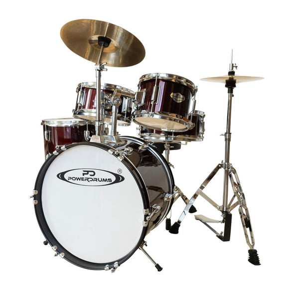 Set De Batería Para Niño Powerdrums PD-03 WRD/WR- Rojo Oscuro
