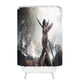 thumbnail image 1 of Cortina de ducha con diseño de juego Rise of the Tomb Raider Tomb Rider, cortina de baño con ganchos, tamaño 60 x 72 pulgadas, 1 of 3