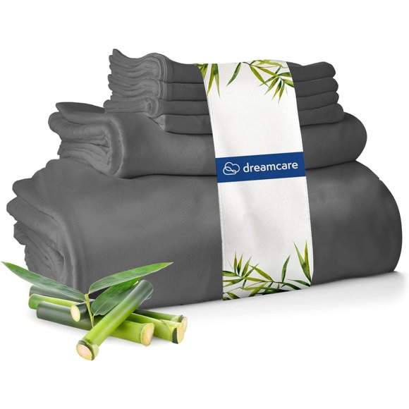 Juego de sábanas DREAMCARE King 269 cm x 259 cm, rayón de bambú