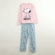 thumbnail image 3 of Pijama Polar Mujer Corazones Rosado Snoopy, 3 of 7
