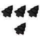thumbnail image 4 of 4x Bandejas Para Servir Bocadillos Adornos Navide?os Bandejas Para Bocadillos Para Dulces Bocadillos Pasteles Negro, 4 of 5