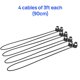 thumbnail image 2 of Cable MIDI CME de 3 pies (90 cm), DIN de 5 pines, perfil bajo, pack de 4, 2 of 3
