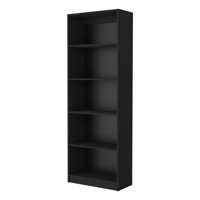 Fmfurniture - Biblioteca Estante 5 Repisas Melamina Fm-019N Negro