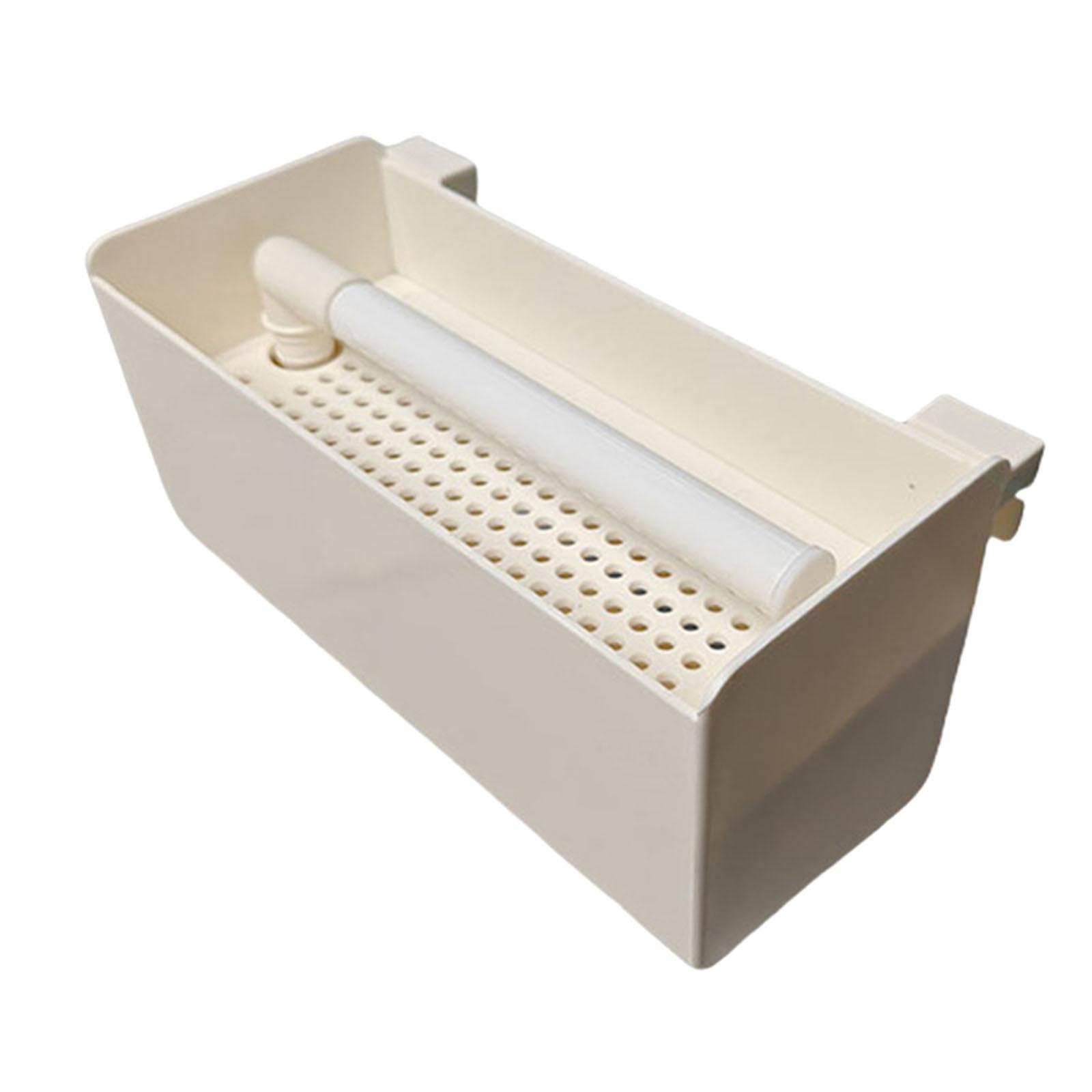 Ioensy - Caja De Filtro Colgante Para Acuario, Silenciosa, Para Hacer Tú Mismo, Con Flujo De Agua, Caja De Goteo Y Desbordamiento.