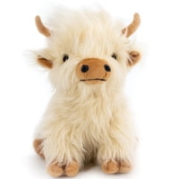 Peluche Marysun Highland Cow White Para Niños