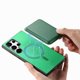 thumbnail image 4 of Funda de Cuero Magnética con Tarjetero para Samsung Galaxy S24 Ultra Cubierta Delgada Verde, 4 of 5