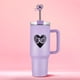 thumbnail image 1 of Vaso térmico Juicy Couture Jetsetter 1,2 L morado con glitter, 1 of 6