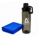 thumbnail image 1 of Toalla de Microfibra Personalizada Linea Sport Azul + Botella Deportiva Línea Sport Negra, 1 of 3