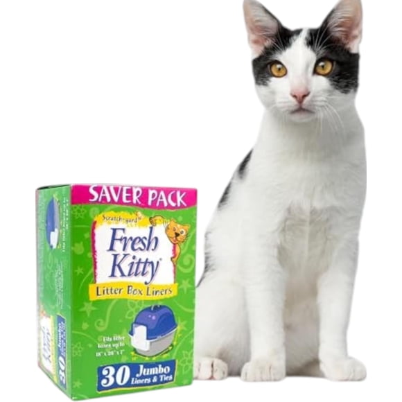 Forros para caja de arena Fresh Kitty, paquete de 30, perfumados