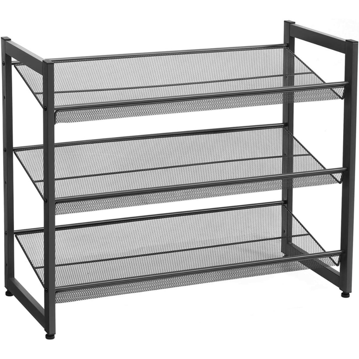 Casa Vinte - Zapatero Negro Metalico Organizador Skive