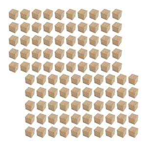 Bothyi - 100 Piezas De Bloques De Madera Para Pintar, Decorar Proyectos De Bricolaje, Manualidades