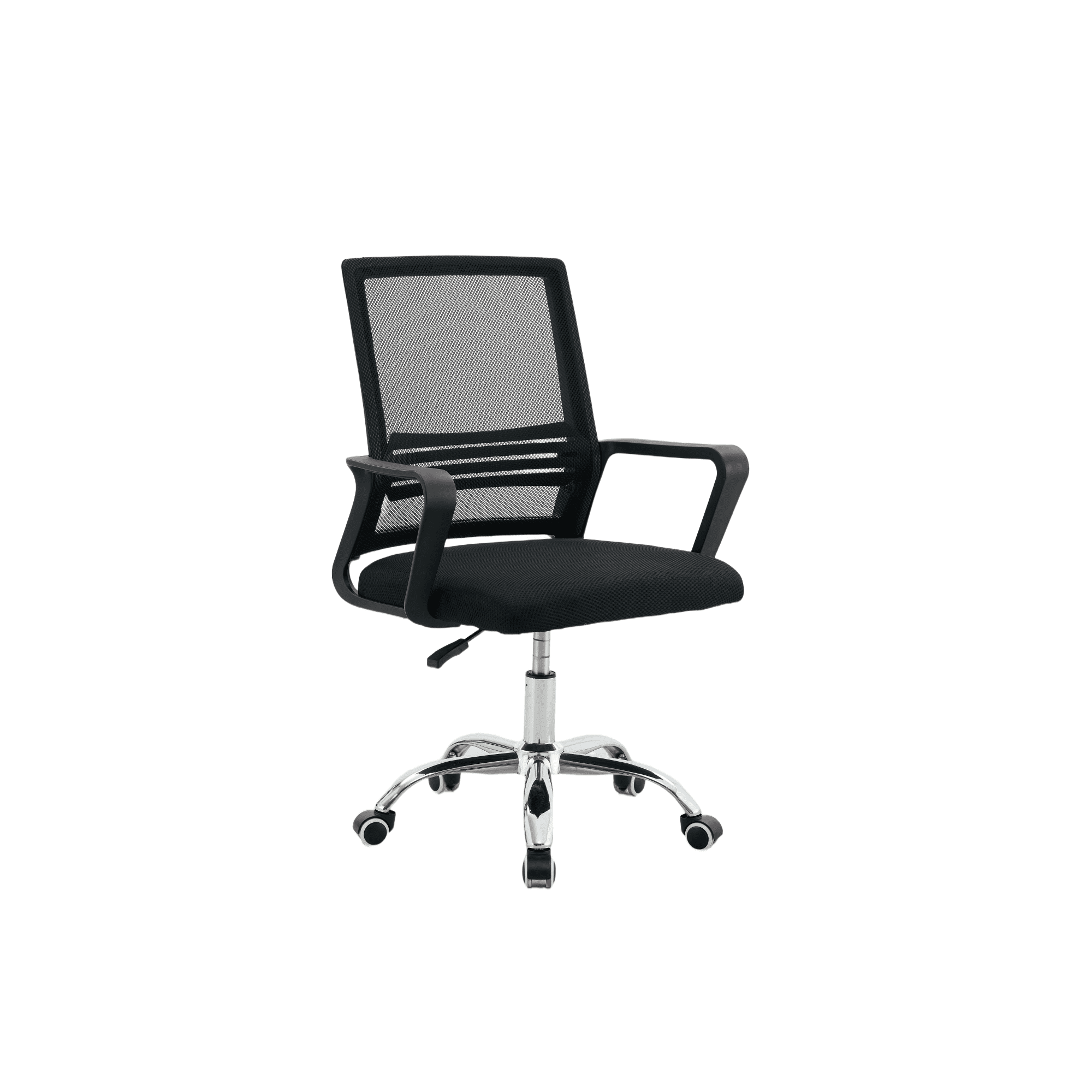 Arthome - Silla De Oficina Negra Ergonómica Ajustable Santiago