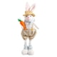 thumbnail image 3 of Estatua De Conejo De Pascua De Peluche, Adorno De Estatuilla De Conejito Para Mesa, Oficina, Fiesta, Color Caqui, 3 of 3