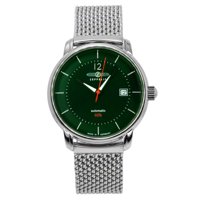 Zeppelin - Reloj Automático Lz 120 Bodensee, Acero Inoxidable, Dial Verde, Para Hombre - Modelo 8160M4
