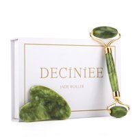 Set De Masajeador Facial De Belleza Deciniee Jade Roller & Gua Sha