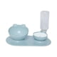 thumbnail image 1 of Juego De Cuencos De Comida Y Agua Para Gatos Comedero Elevado De 15° Para Gatos Perros Pequeños Gatito Azul, 1 of 5