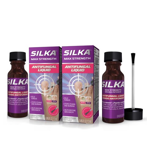 Líquido Antimicótico Silka Max Strength Para Uñas De Los Pies, 13 Ml, Paquete De 2