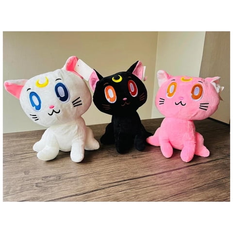 Total Upgrate - Juguete Pack 3 Peluches Sailor Moon 30Cm Luna Artemis Diana
