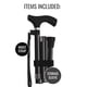 thumbnail image 5 of Bastones Para Caminar Plegables Y Ajustables Negros, 5 of 6
