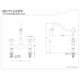 thumbnail image 3 of Grifo de cocina Kingston Brass Heritage de 8 pulgadas con instalación central, 3 of 3