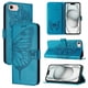 thumbnail image 4 of Funda cartera mariposa para iPhone 16e con soporte y ranuras para tarjetas Azul, 4 of 5