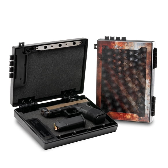 Alternativa a caja fuerte para armas STOPBOX Tactical para almacenamiento de pistola (paquete de 2)
