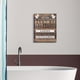 thumbnail image 1 of 1pc Rustic Bathroom Canvas Wall Art - Funny Laundry Room Decor with Brown Prints - No Frame Required, 1 of 4