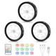 thumbnail image 1 of Luces tipo Puck Besttour 3 unidades recargables con control remoto - negro, 1 of 8