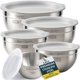 thumbnail image 1 of Juego de 5 tazones de acero inoxidable Baker's Signature, 1 of 7