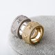 thumbnail image 4 of Anillos Bling Punky de Rapero de Lujo a la Moda para Hombre Chapados en Oro de 14K Brillantes con Hielo para Hombre Hip Hop Zirconia Cúbica Anillos de Compromiso, 4 of 9