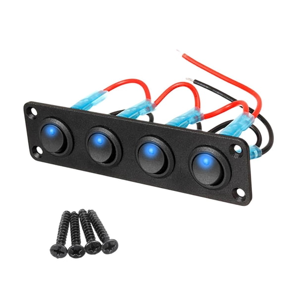Panel de Interruptores Basculantes para Vehículos Marinos Multiusos, Modificación de Automóviles, Interruptor de Encendido Y Apagado para Yates, Vehíc D